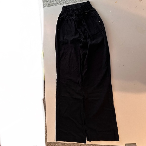 Wide leg pants with elastic waist and drawstrings - Picture 4 of 4